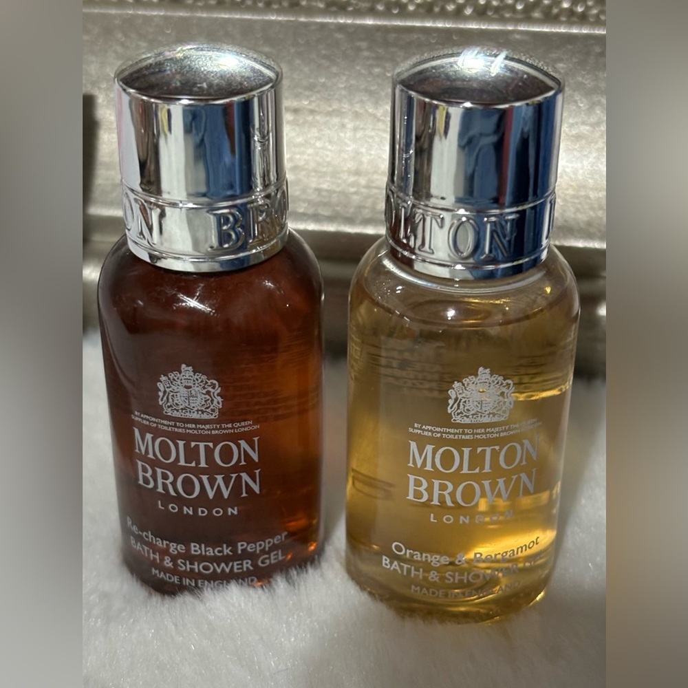 NEW Molton Brown Bath & Shower Gel Set - Black Pepper & Orange Bergamot